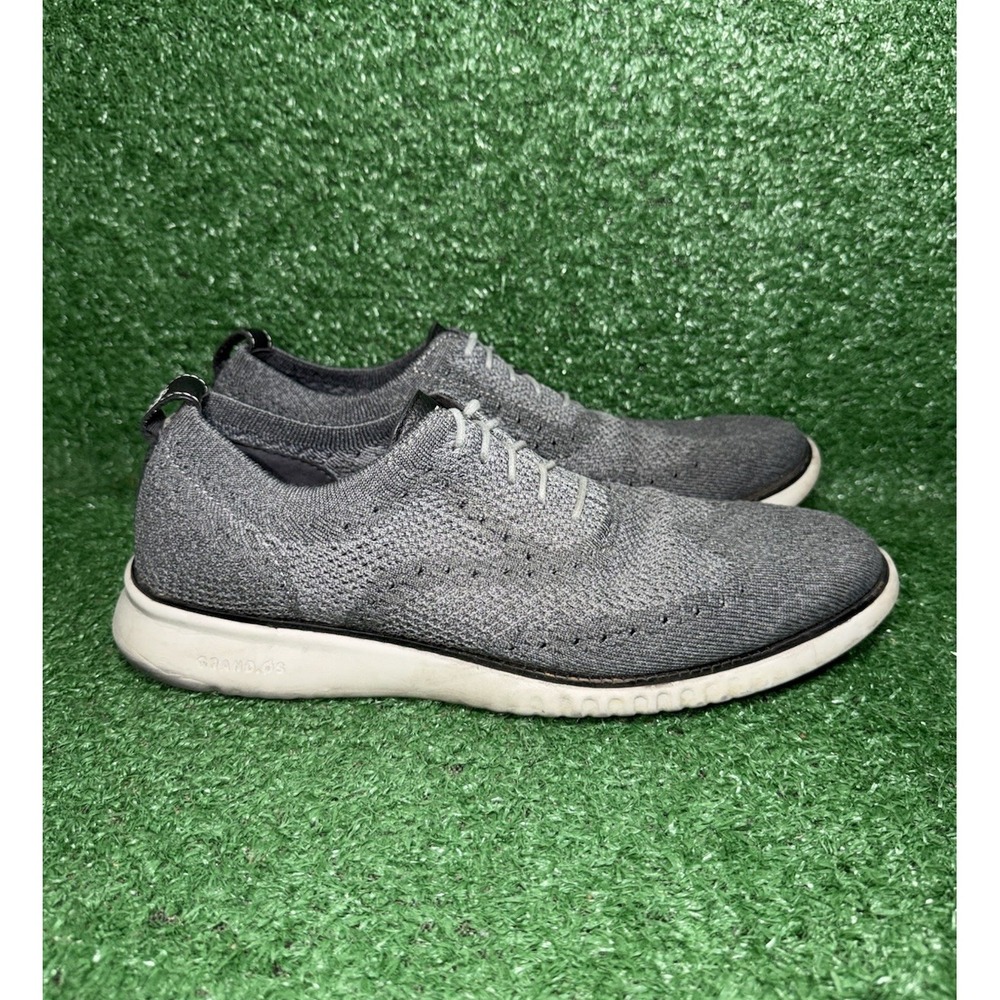 Cole Haan 2.ZEROGRAND Stitchlite C27565 Mens Size 10 Grey‎ Wingtip Oxford Shoes